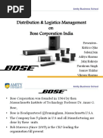 bose marketing budget bose market share